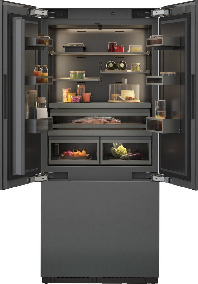 Gaggenau RVY497790 36 Inch French Door Soft Close Three Door Refriger...