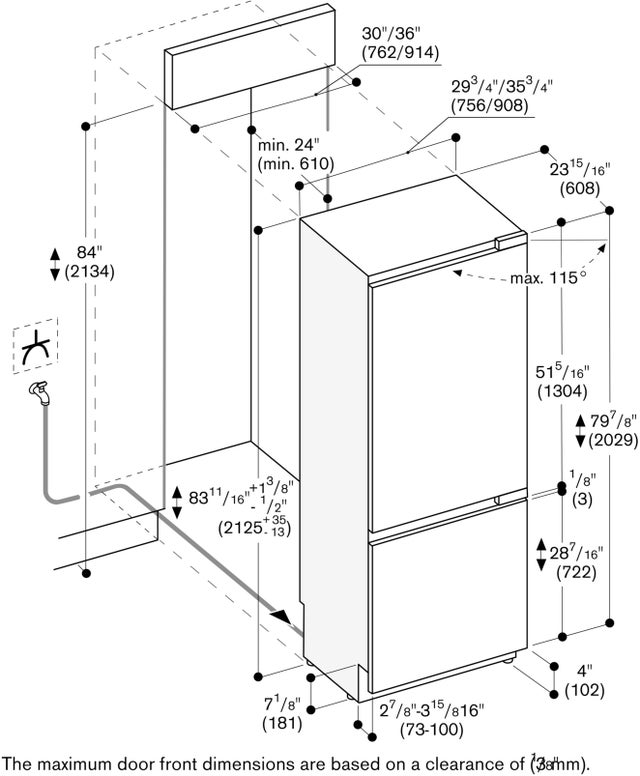 Gaggenau RB472705 30" Bottom Mount Freezer, Home Connect: 