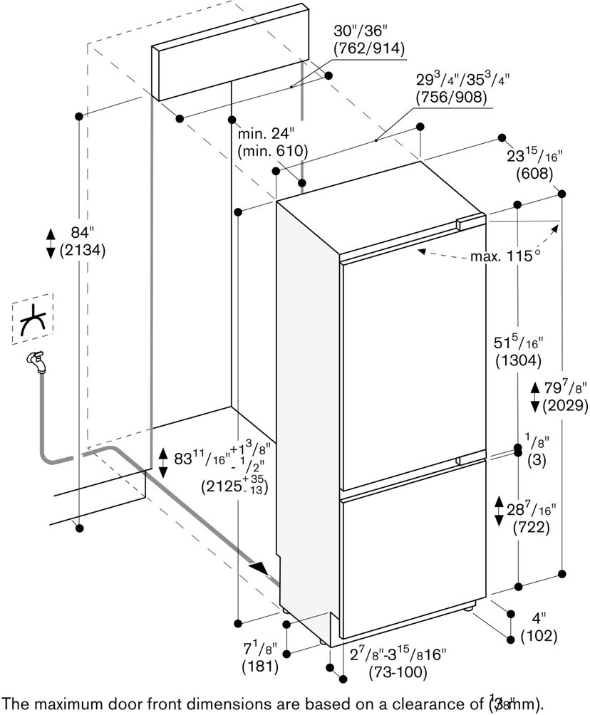 Gaggenau RB472705 30" Bottom Mount Freezer, Home Connect: 