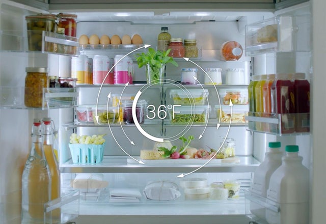 Bosch B36CL80SNS 36 Inch Counter Depth French Door Smart Refrigerat...