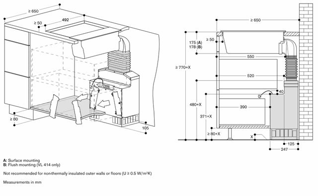 Gaggenau VL200120 200 Series Vario 200 Series Downdraft Ventilation ...