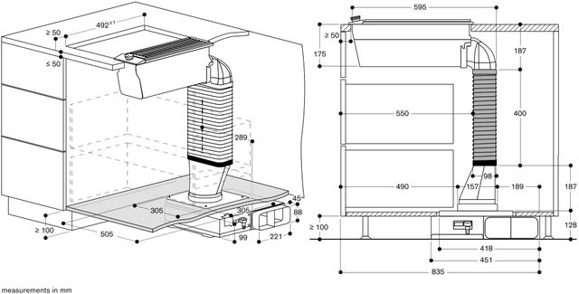 Gaggenau VL200120 200 Series Vario 200 Series Downdraft Ventilation ...