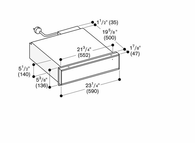 Gaggenau WS461710 24" Warming Drawer with 0.75 cu. ft. Capacity, Con...