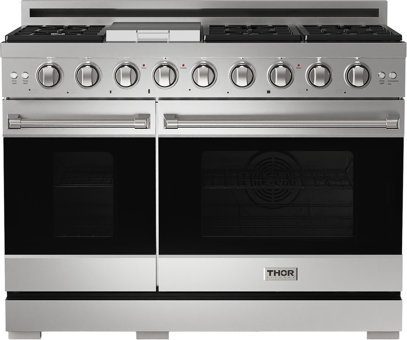 Thor RSG48E Gordan Ramsay 48 Inch Pro Style Gas Range in Stain...