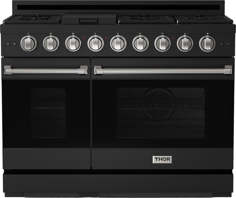 Thor RSG48EB Gordan Ramsay 48 Inch Pro Style Gas Range in Stain...