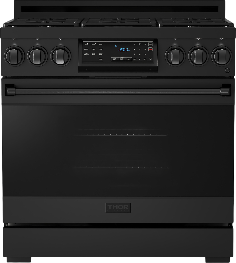 Thor RSG36B Gordan Ramsay 36 Inch Pro Style Gas Range in Stain...