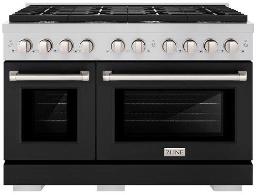 Stainless Steel With Black Matte Door