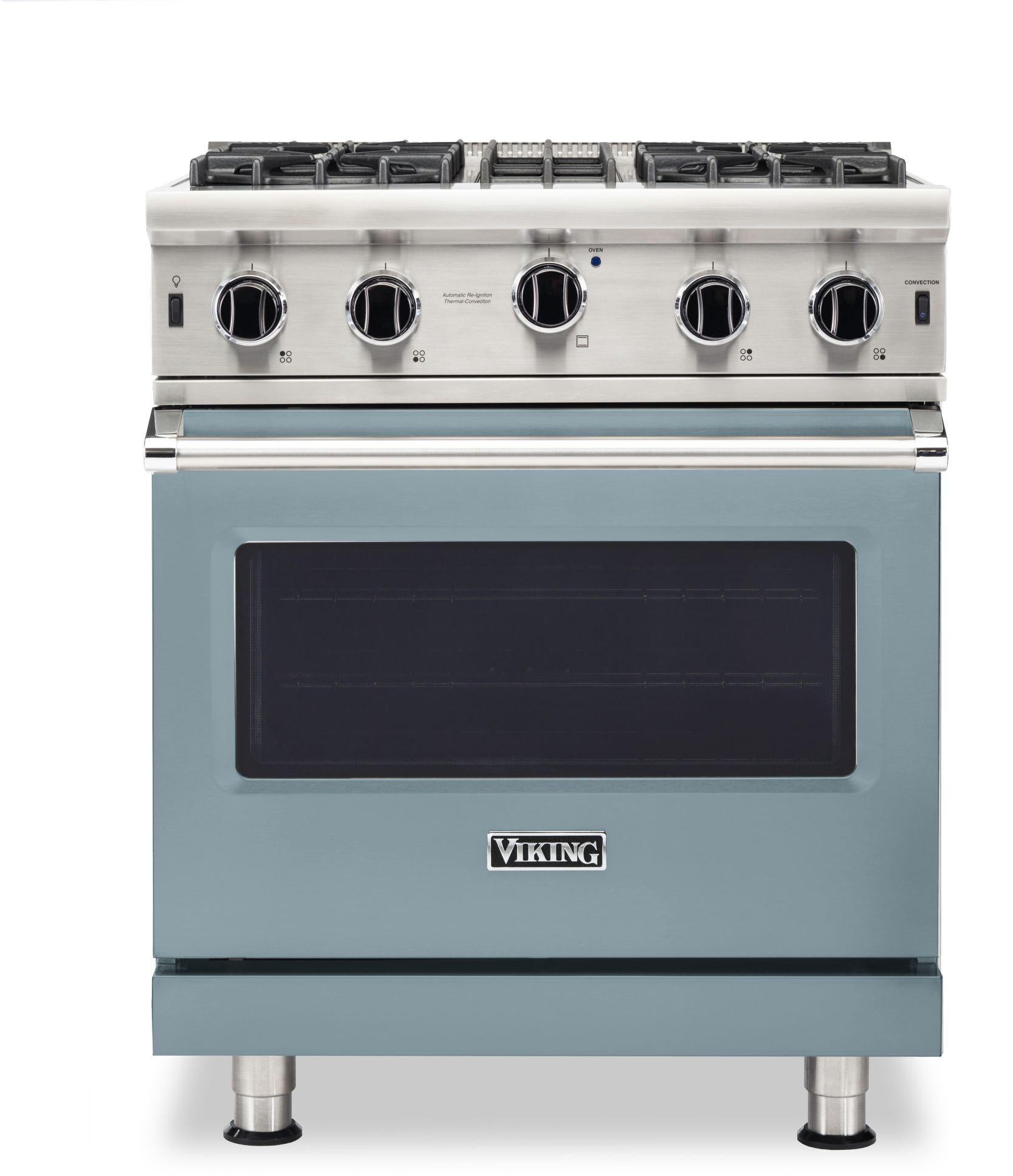 Viking VGIC53024BNS 30 Inch Freestanding Gas Range with 4 Open Burners...