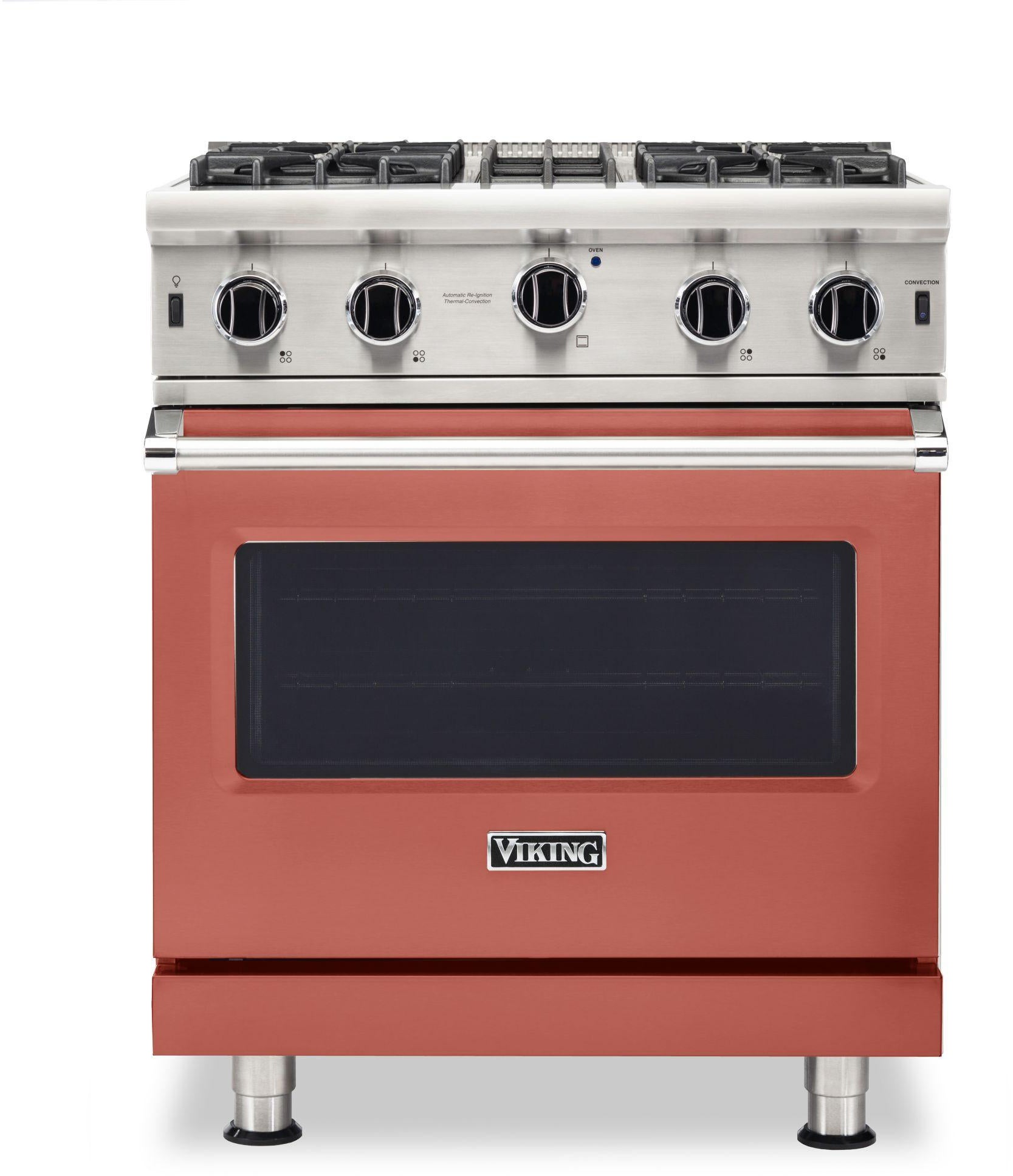 Viking VGIC53024BSC 30 Inch Freestanding Gas Range with 4 Open Burners...