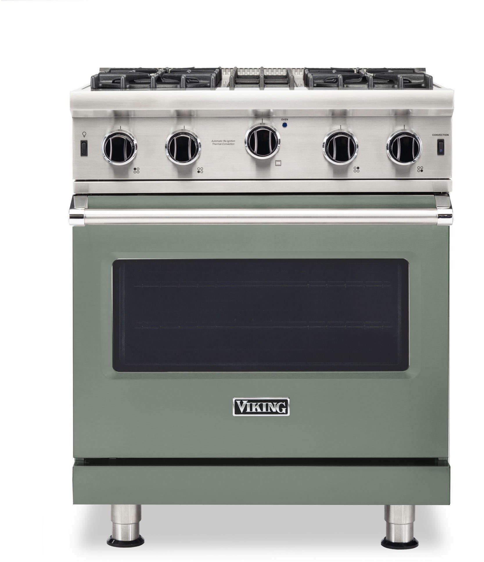 Viking VGIC53024BEU 30 Inch Freestanding Gas Range with 4 Open Burners...