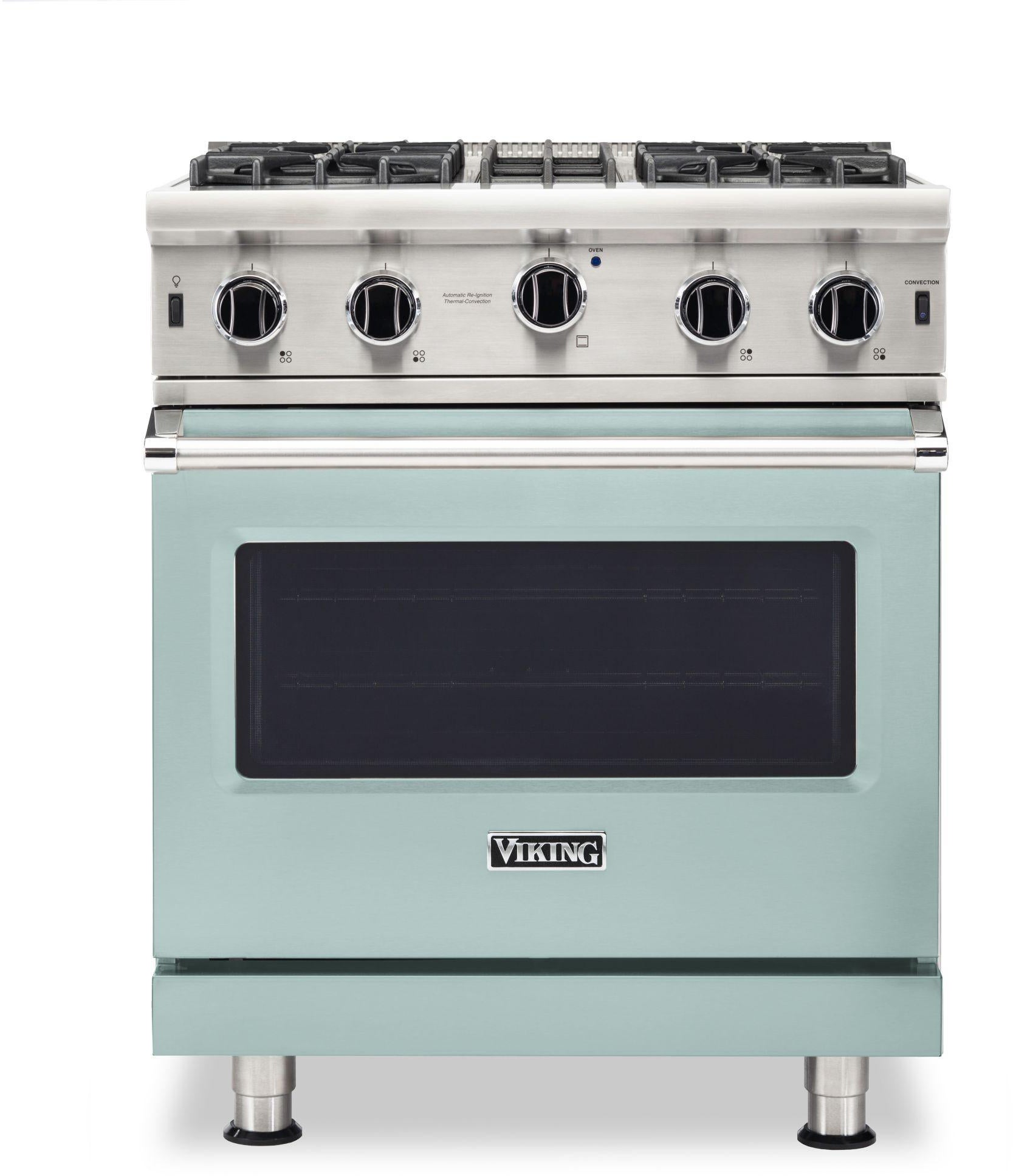 Viking VGIC53024BSP 30 Inch Freestanding Gas Range with 4 Open Burners...