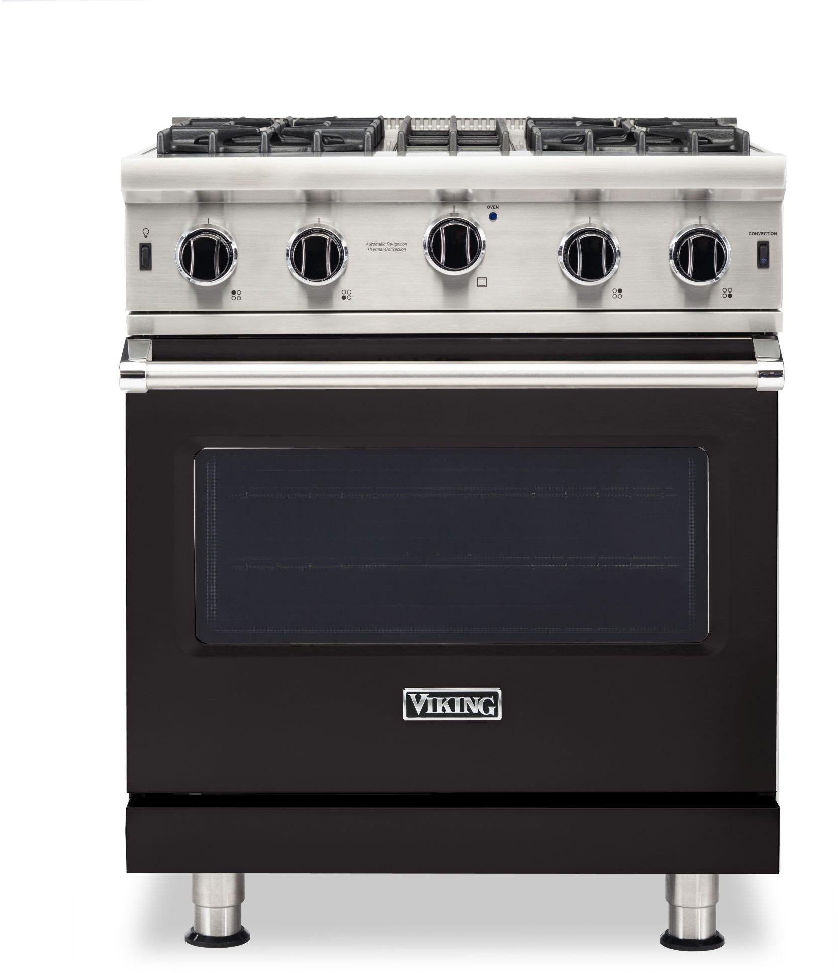 Viking VGIC53024BON 30 Inch Freestanding Gas Range with 4 Open Burners...