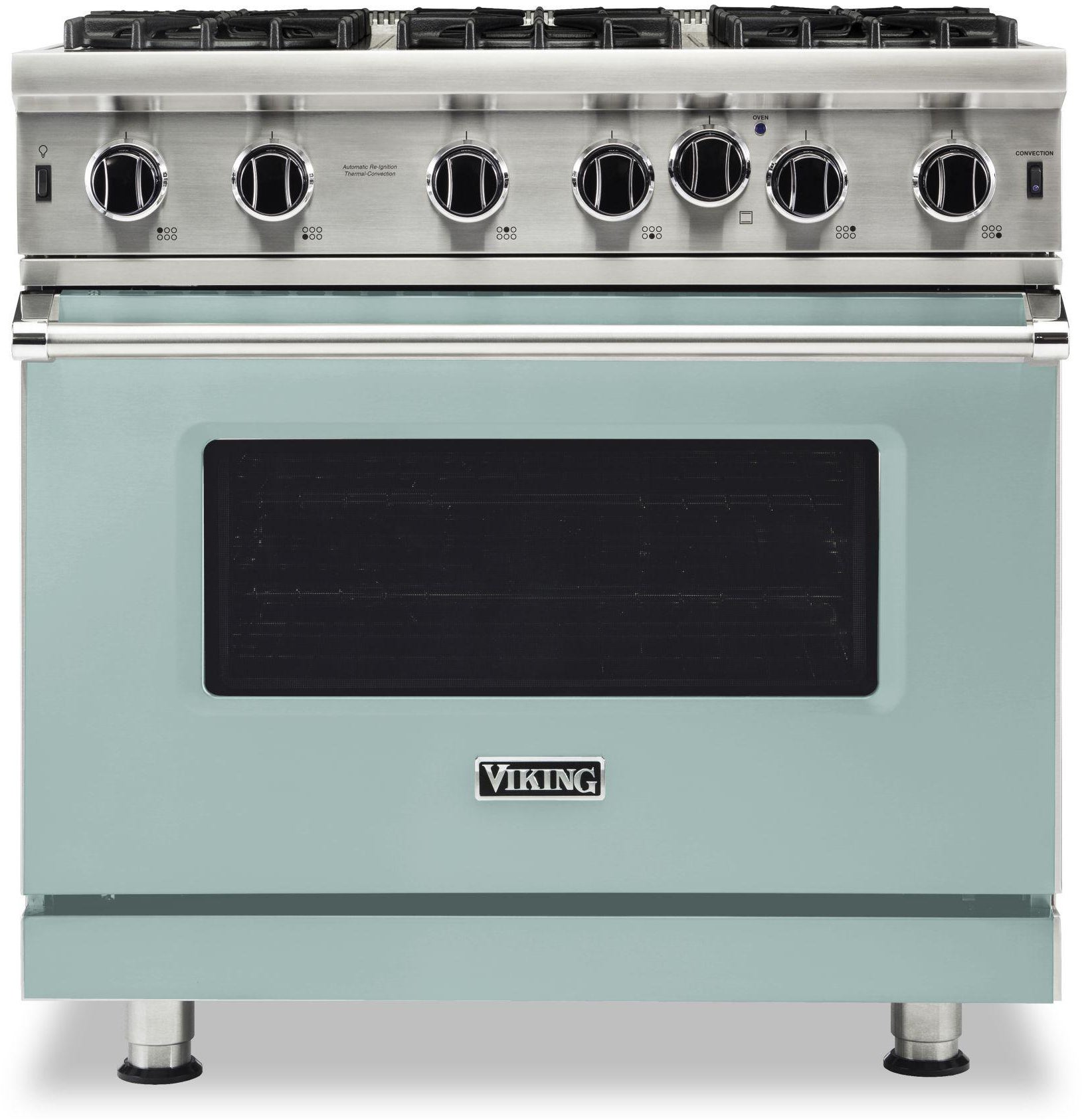 Viking VGIC53626BSP 36 Inch Gas Range with 6 Open Burners: Splash