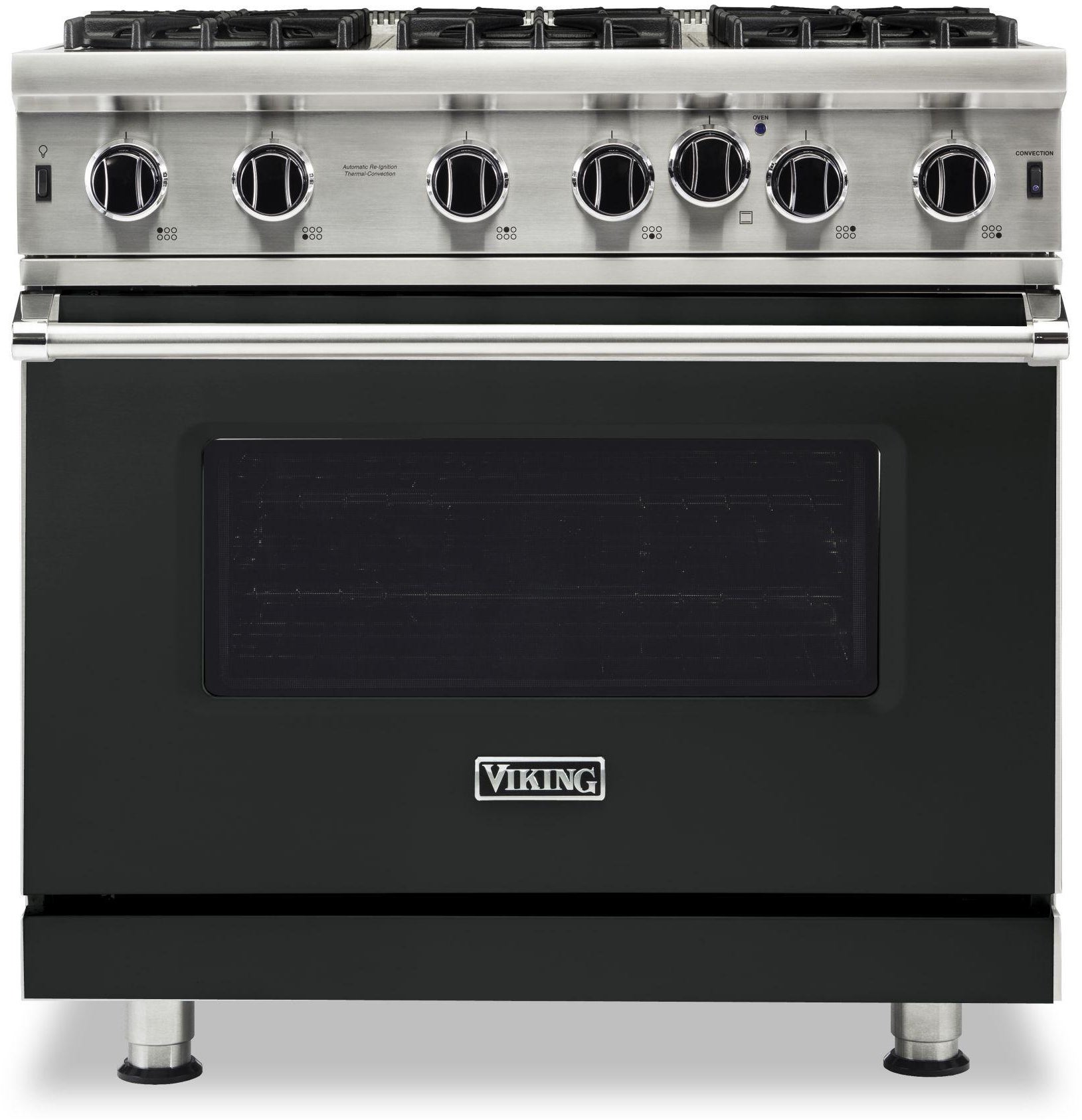 Viking VGIC53626BANLP 36 Inch Gas Range with 6 Open Burners: Antique Bro...