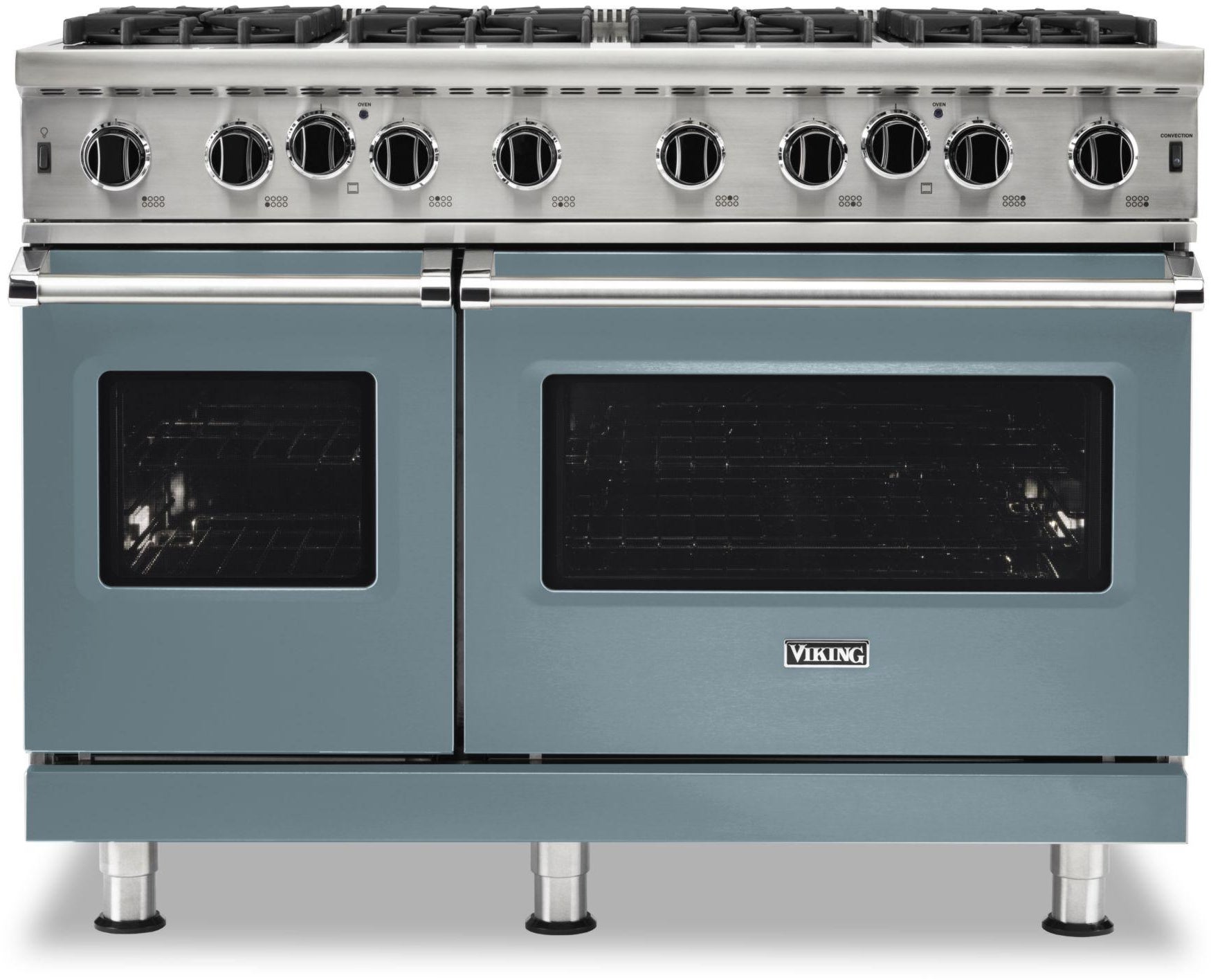 Viking VGIC54828BNS 48 Inch Wide 24 Inch D. Gas Open Burner Range With...