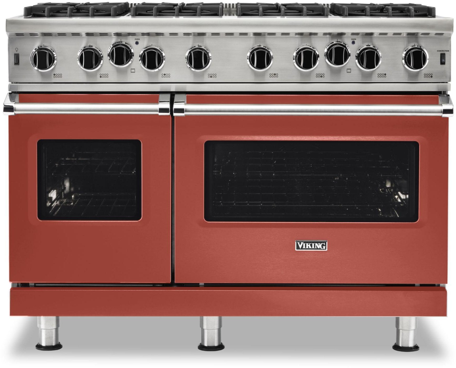 Viking VGIC54828BSC 48 Inch Wide 24 Inch D. Gas Open Burner Range With...