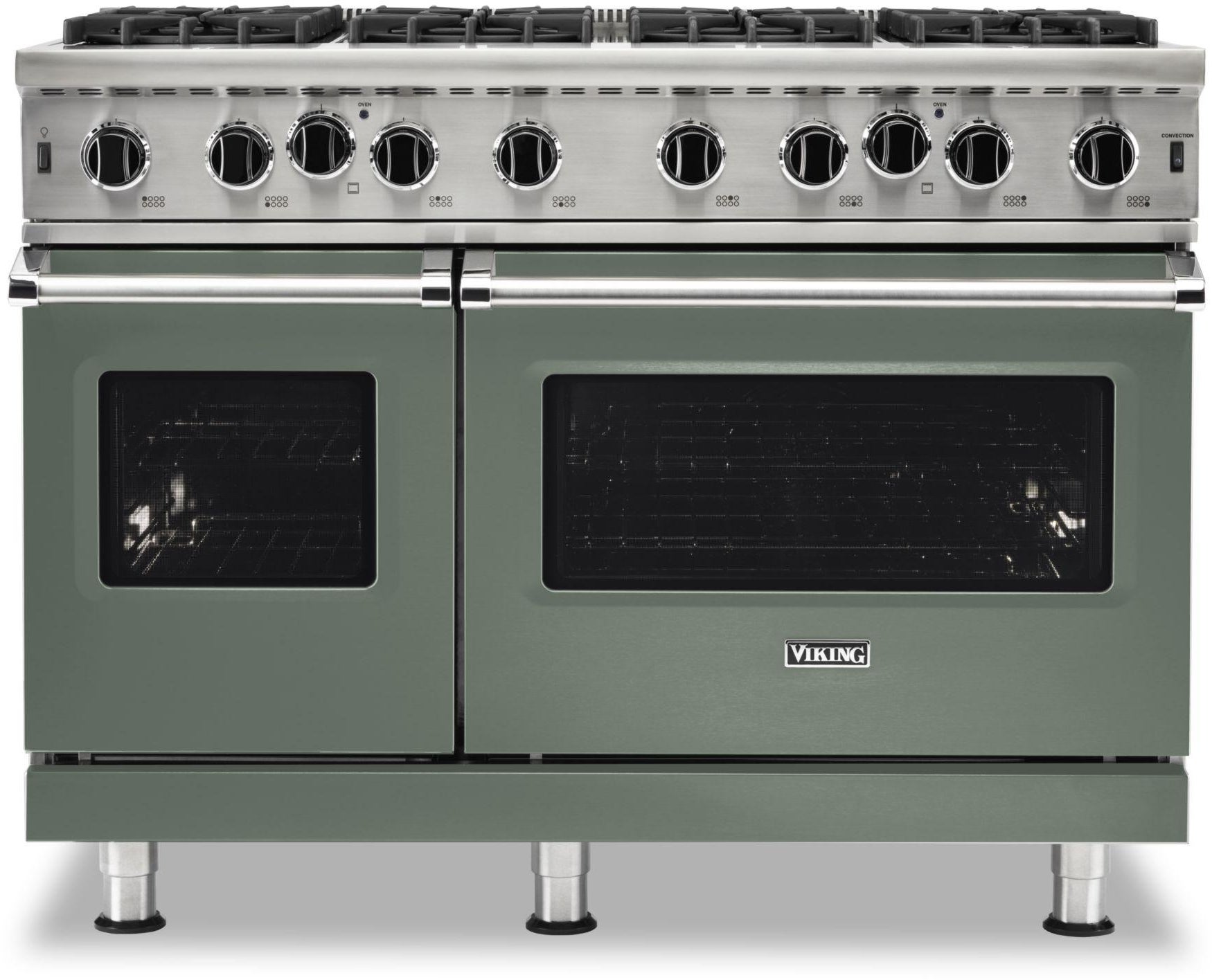 Viking VGIC54828BEU 48 Inch Wide 24 Inch D. Gas Open Burner Range With...