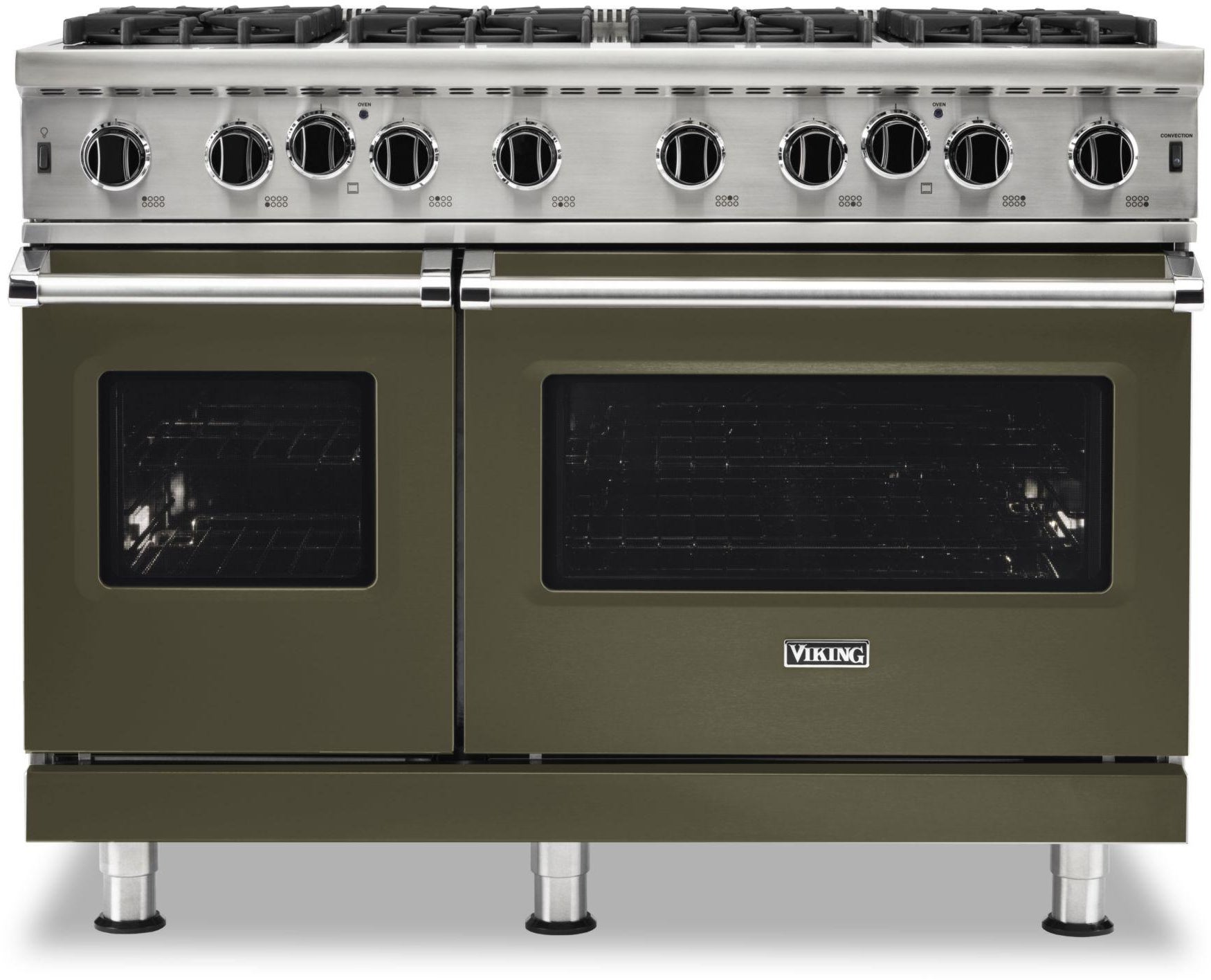 Viking VGIC54828BMALP 48 Inch Wide 24 Inch D. Gas Open Burner Range With...