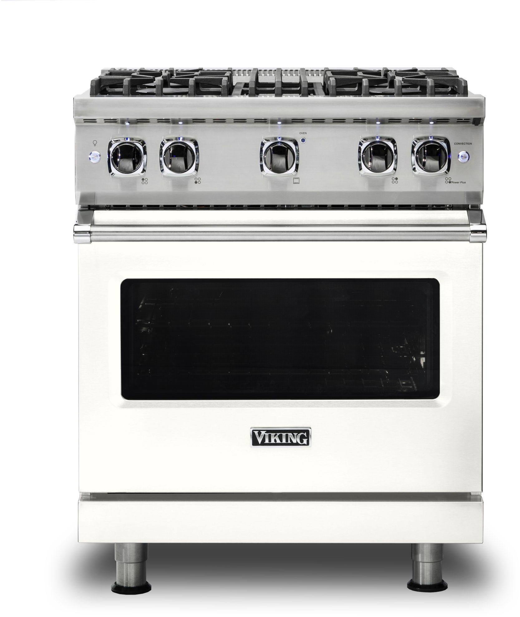 Viking VGR5304BPW 30 Inch Freestanding Professional Gas Range with 4...