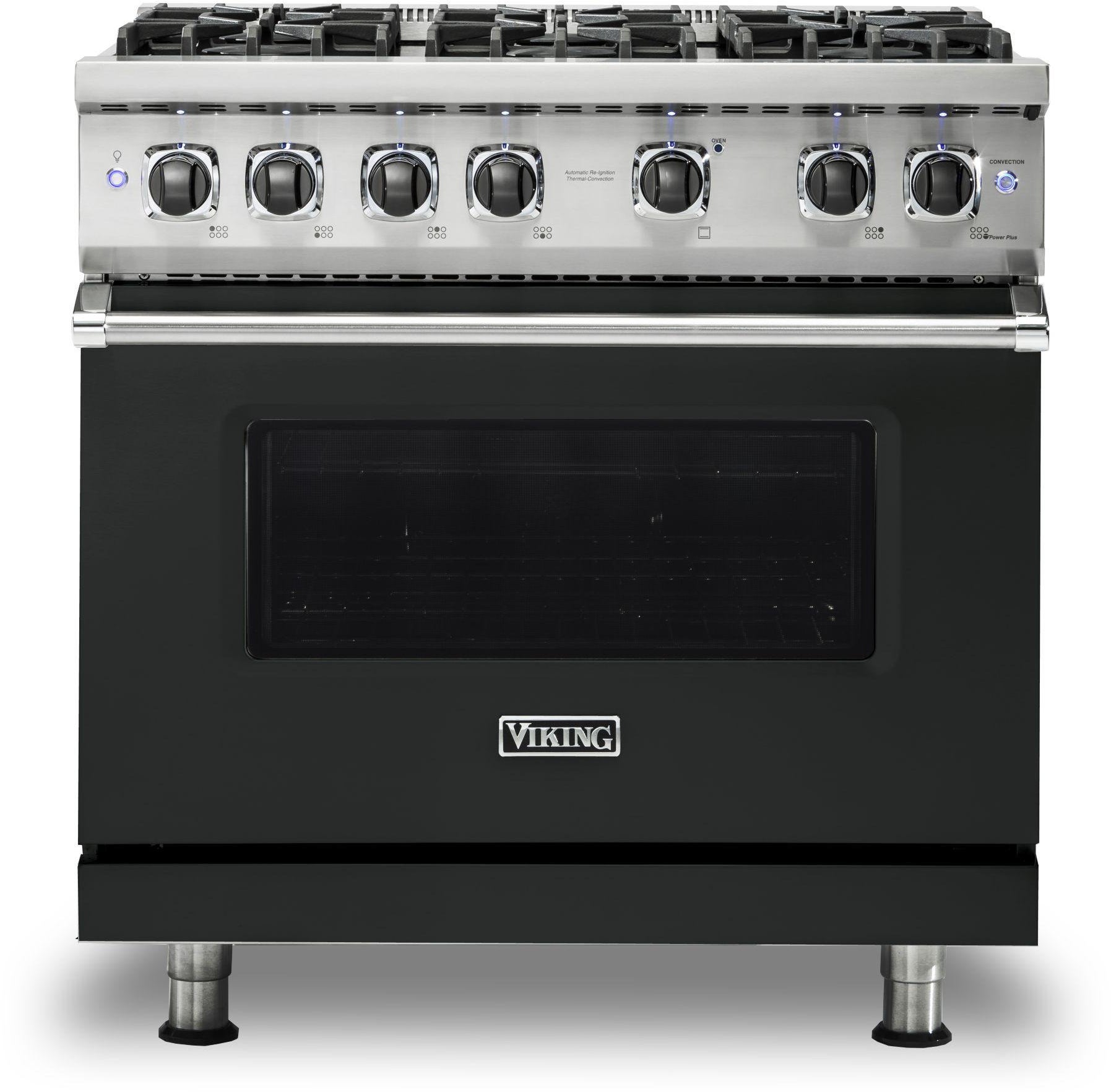 Viking VGR5366BAN 36 Inch Freestanding Professional Gas Range with 6...