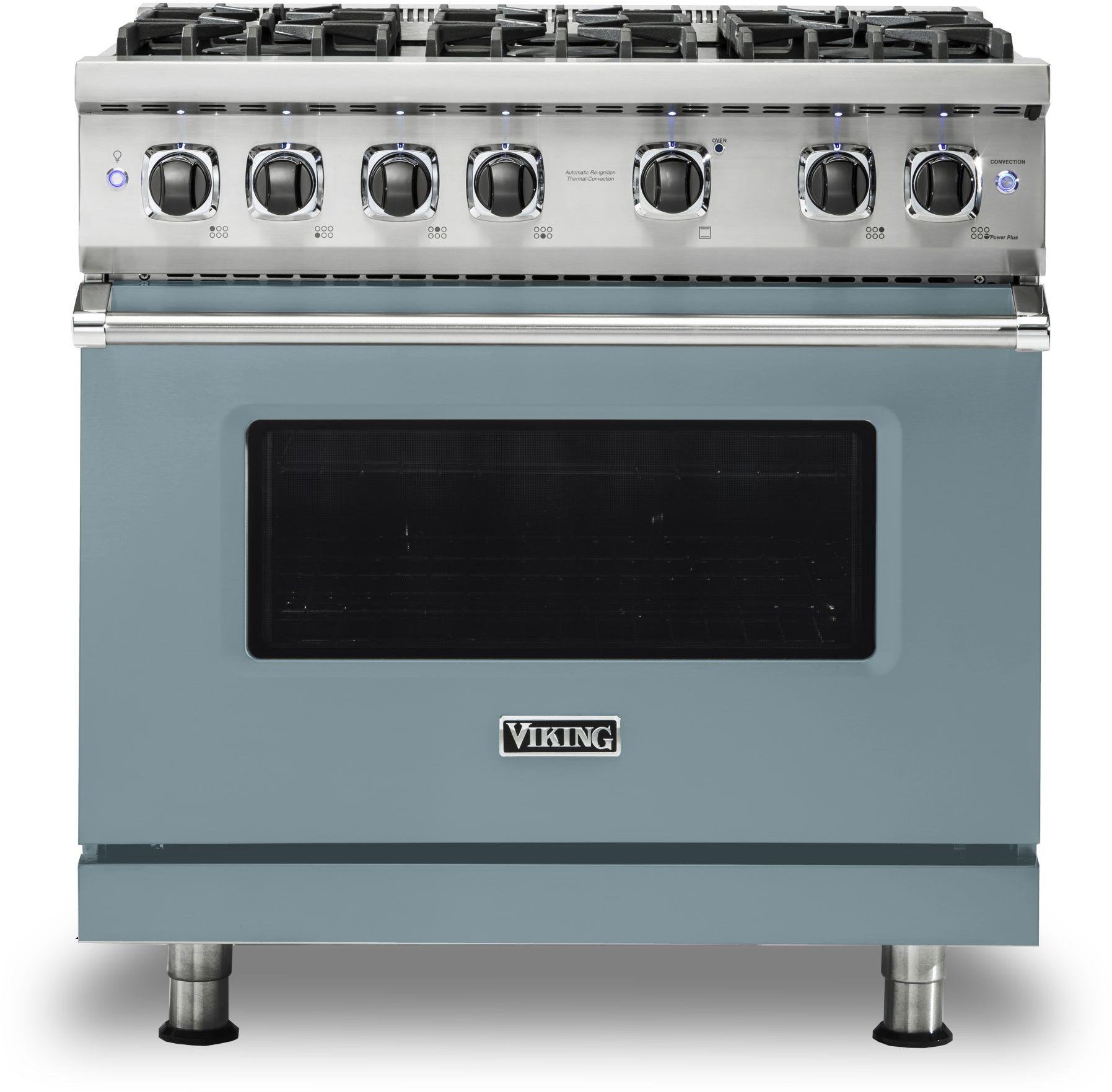 Viking VGR5366BNS 36 Inch Freestanding Professional Gas Range with 6...