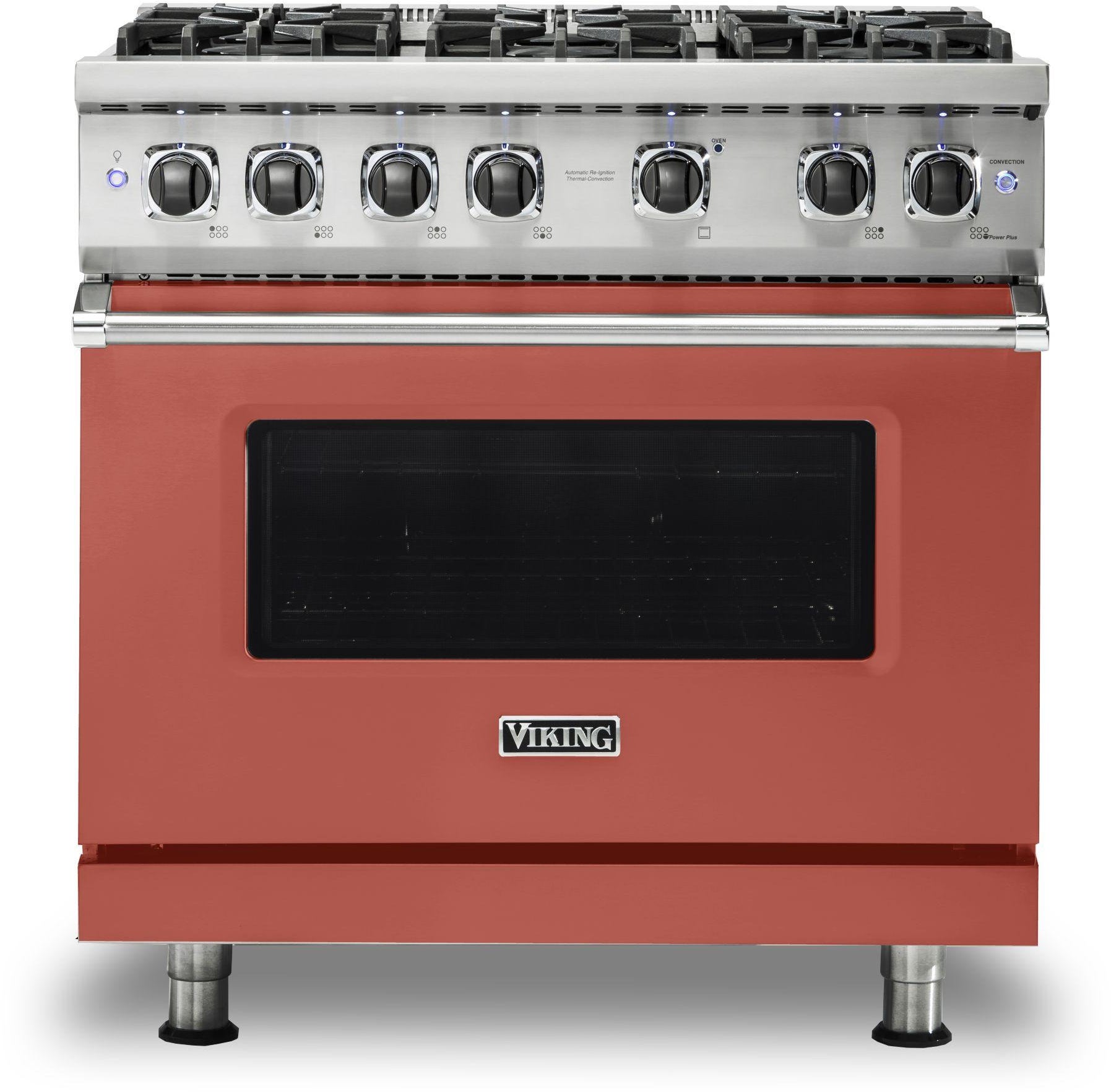 Viking VGR5366BSC 36 Inch Freestanding Professional Gas Range with 6...