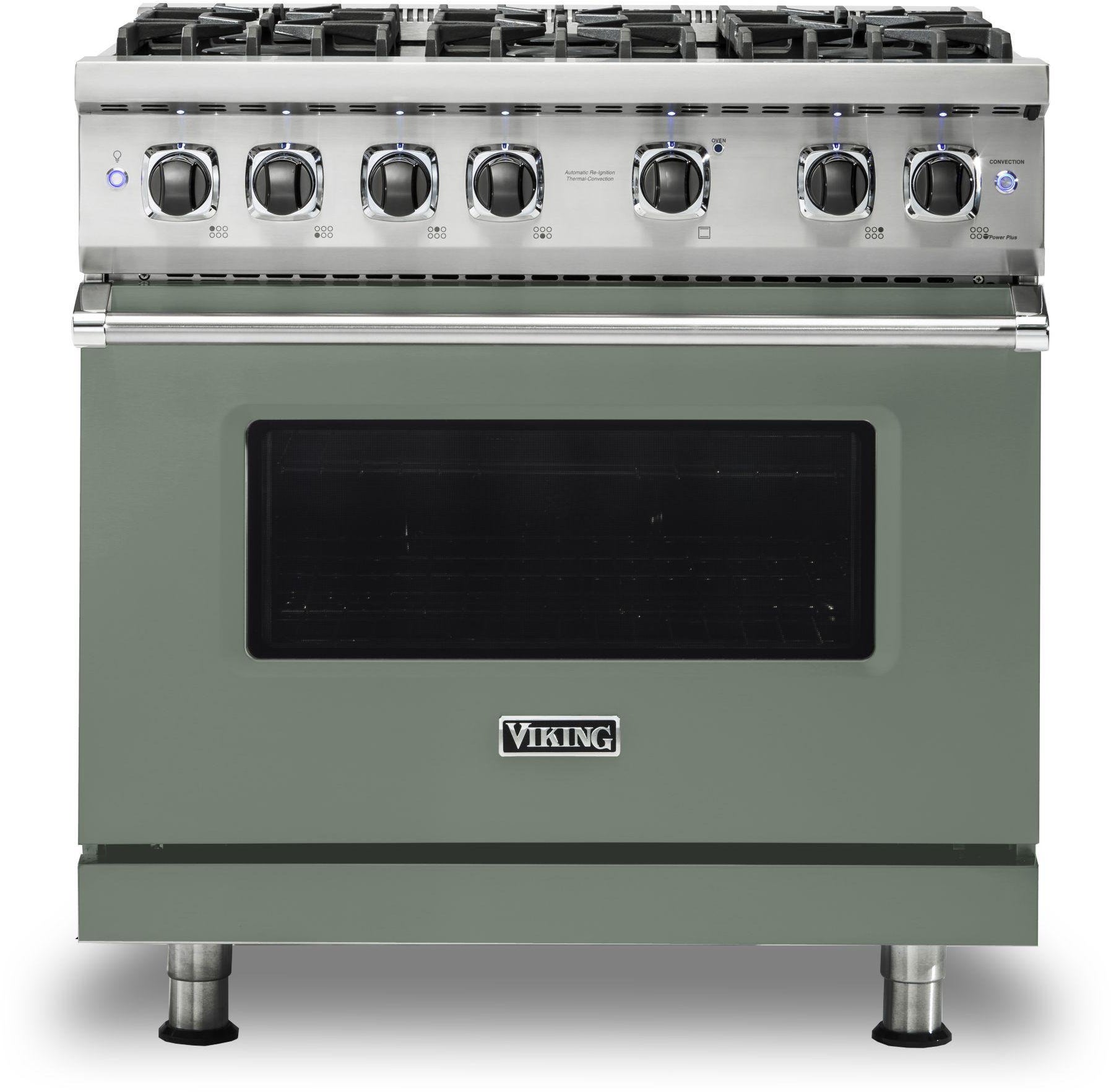 Viking VGR5366BEU 36 Inch Freestanding Professional Gas Range with 6...