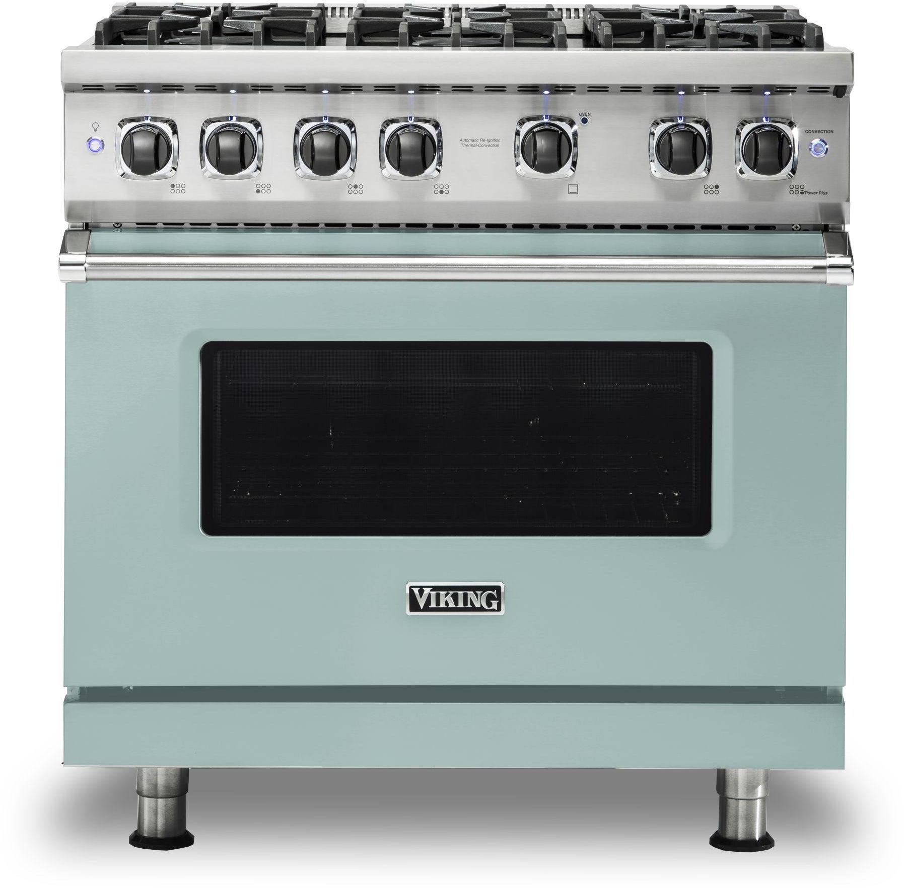 Viking VGR5366BSP 36 Inch Freestanding Professional Gas Range with 6...