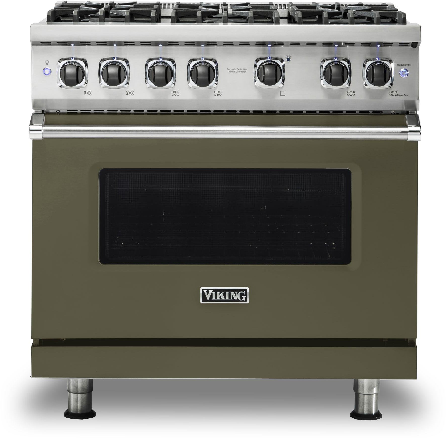 Viking VGR5366BMA 36 Inch Freestanding Professional Gas Range with 6...