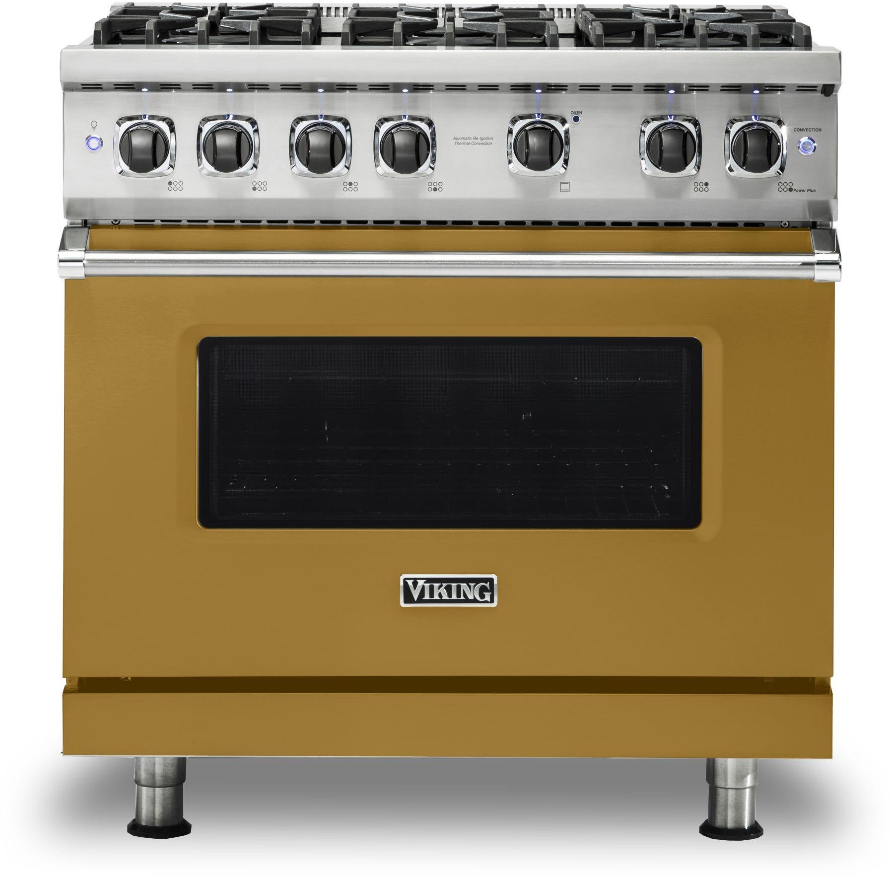 Viking VGR5366BGH 36 Inch Freestanding Professional Gas Range with 6...