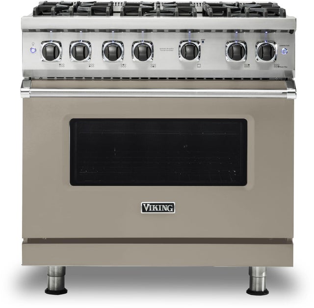 Viking VGR5366BNA 36 Inch Freestanding Professional Gas Range with 6...