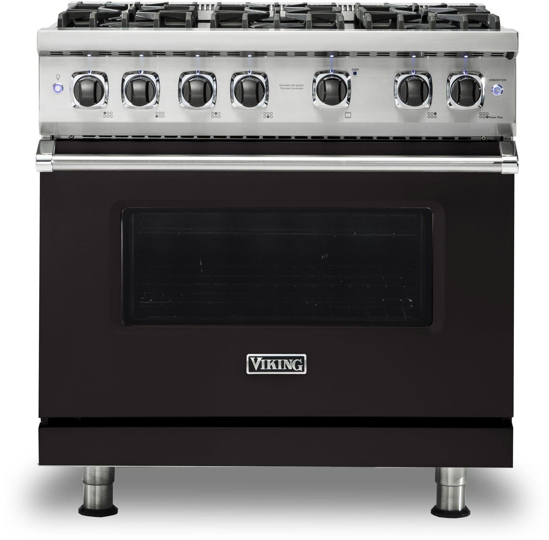 Viking VGR5366BON 36 Inch Freestanding Professional Gas Range with 6...