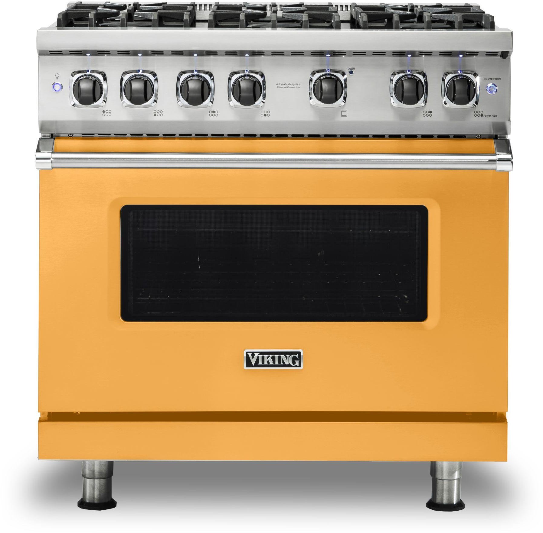 Viking VGR5366BDA 36 Inch Freestanding Professional Gas Range with 6...