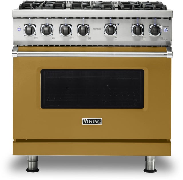 Viking VGR5366BGHLP 36 Inch Freestanding Professional Gas Range with 6...