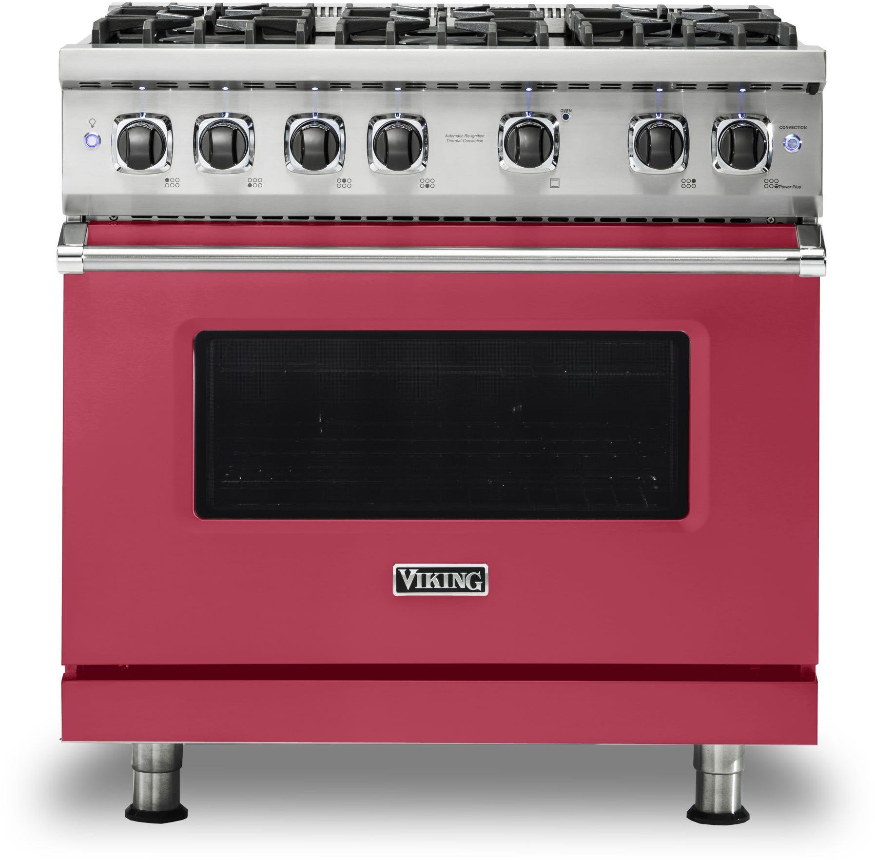 Viking VGR5366BVALP 36 Inch Freestanding Professional Gas Range with 6...