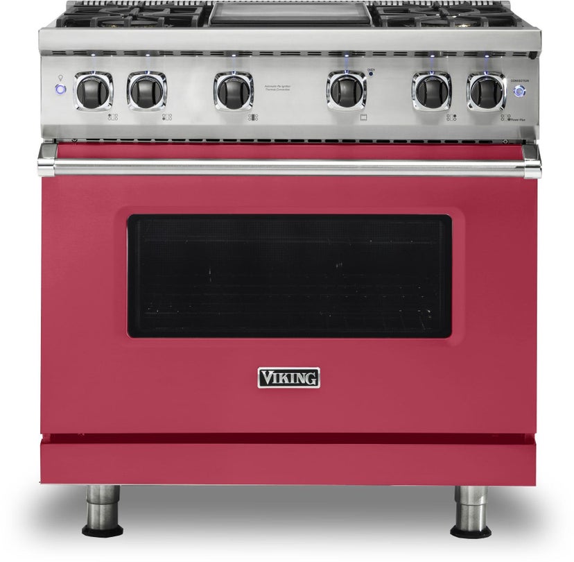 Viking VGR5364GVA 36 Inch Freestanding Professional Gas Range with 4...