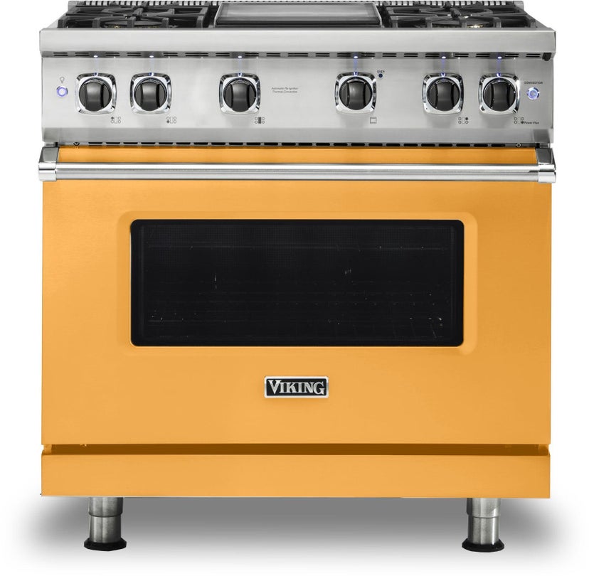 Viking VGR5364GDA 36 Inch Freestanding Professional Gas Range with 4...