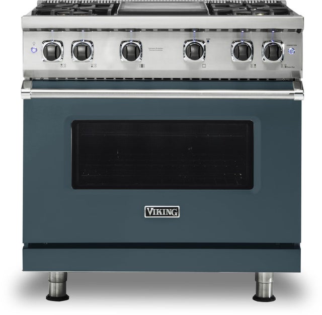 Viking VGR5364GSQLP 36 Inch Freestanding Professional Gas Range with 4...