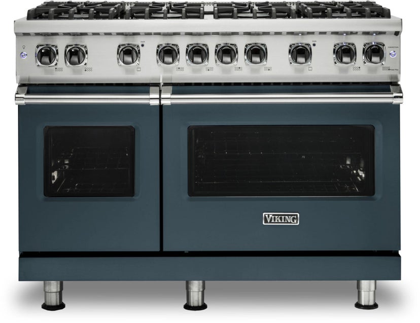 Viking VGR5488BSQ 48 Inch Freestanding Professional Gas Range with 8...