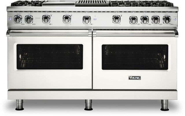 Viking VGR5606GQPW 60 Inch Freestanding Gas Range with 6 Sealed Burne...