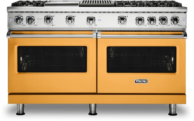 Viking VGR5606GQDALP 60 Inch Freestanding Gas Range with 6 Sealed Burne...