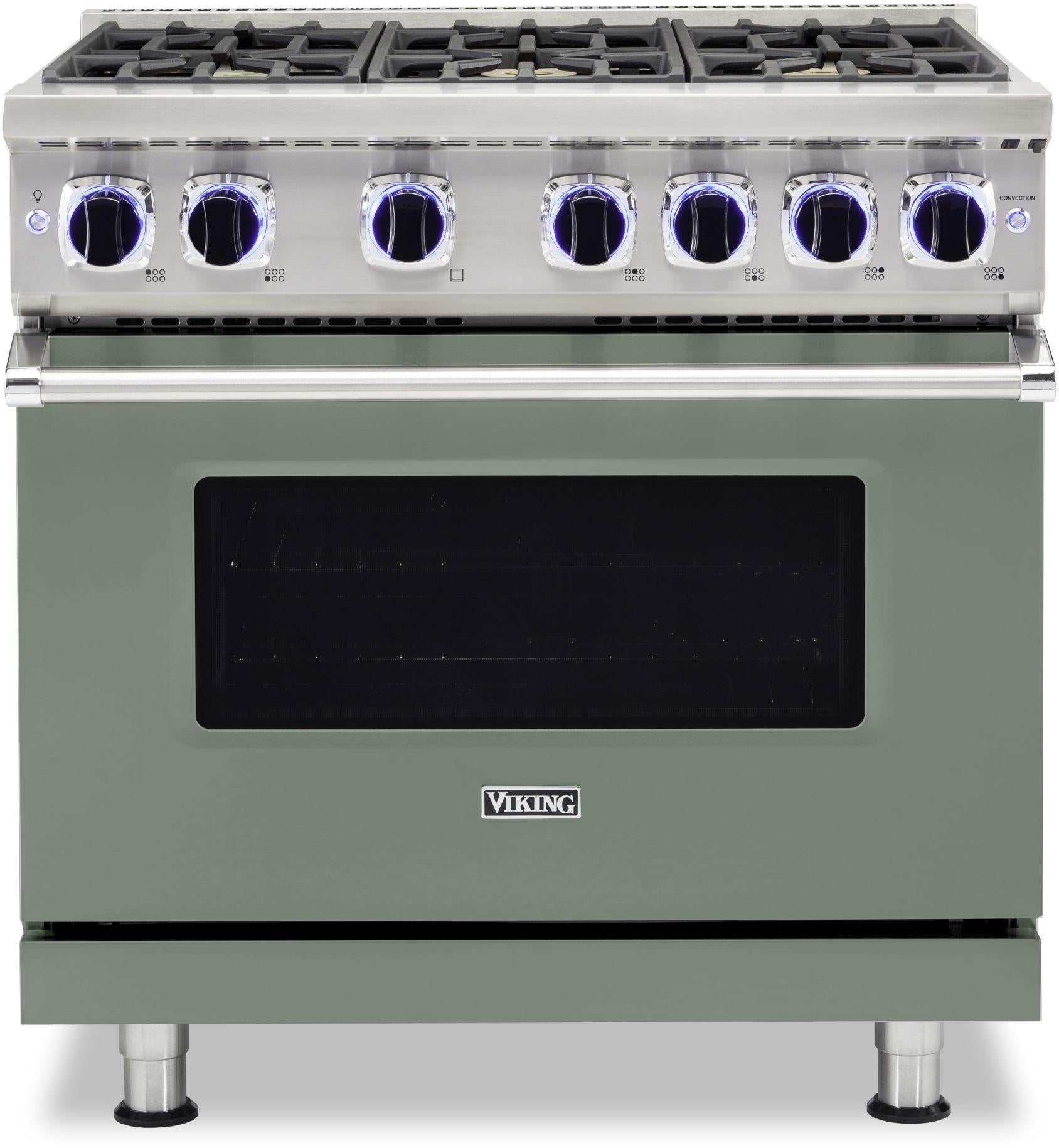 Viking VGR73626BEU 36 Inch Freestanding Gas Range with 6 Sealed Burne...