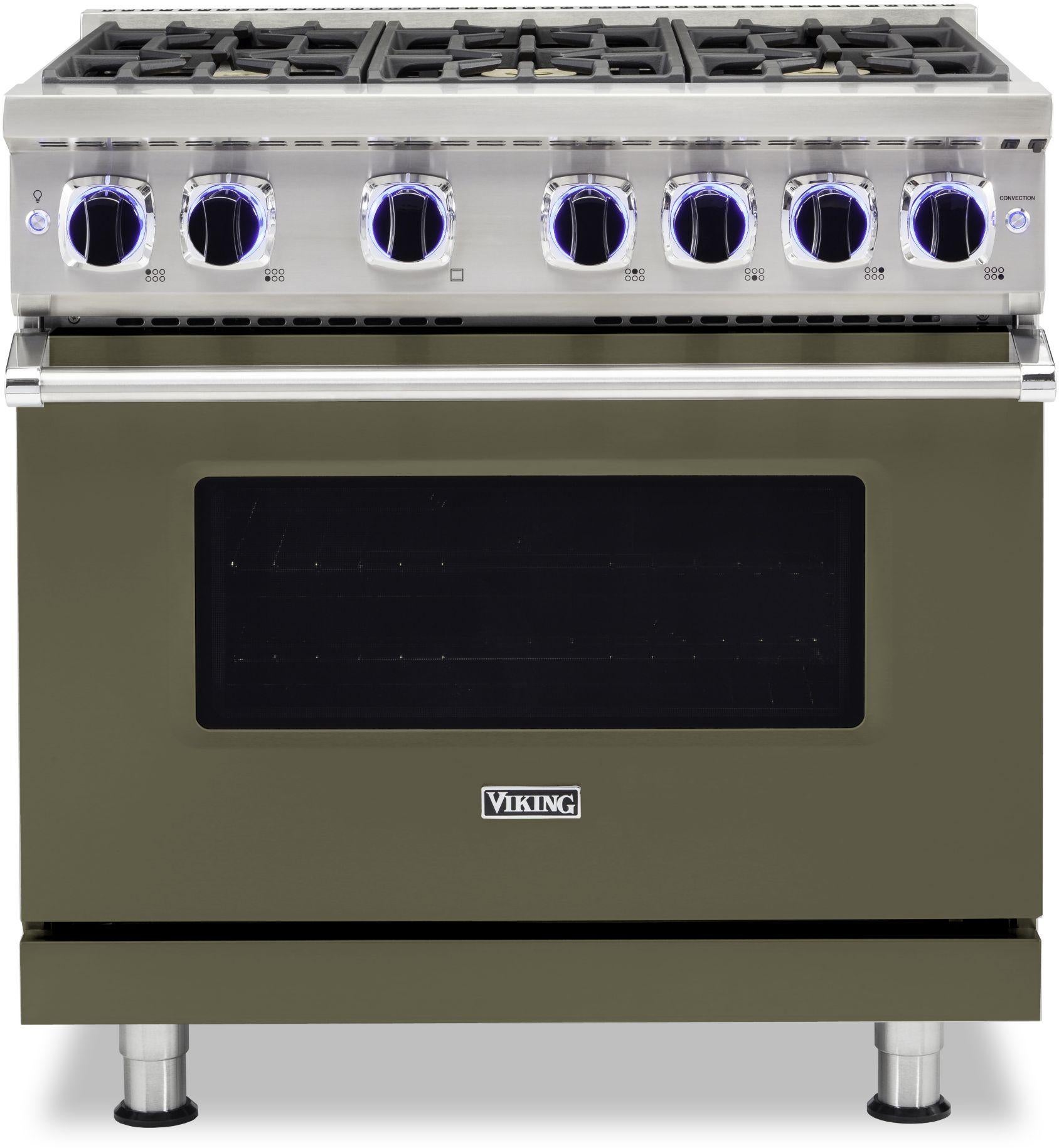 Viking VGR73626BMA 36 Inch Freestanding Gas Range with 6 Sealed Burne...