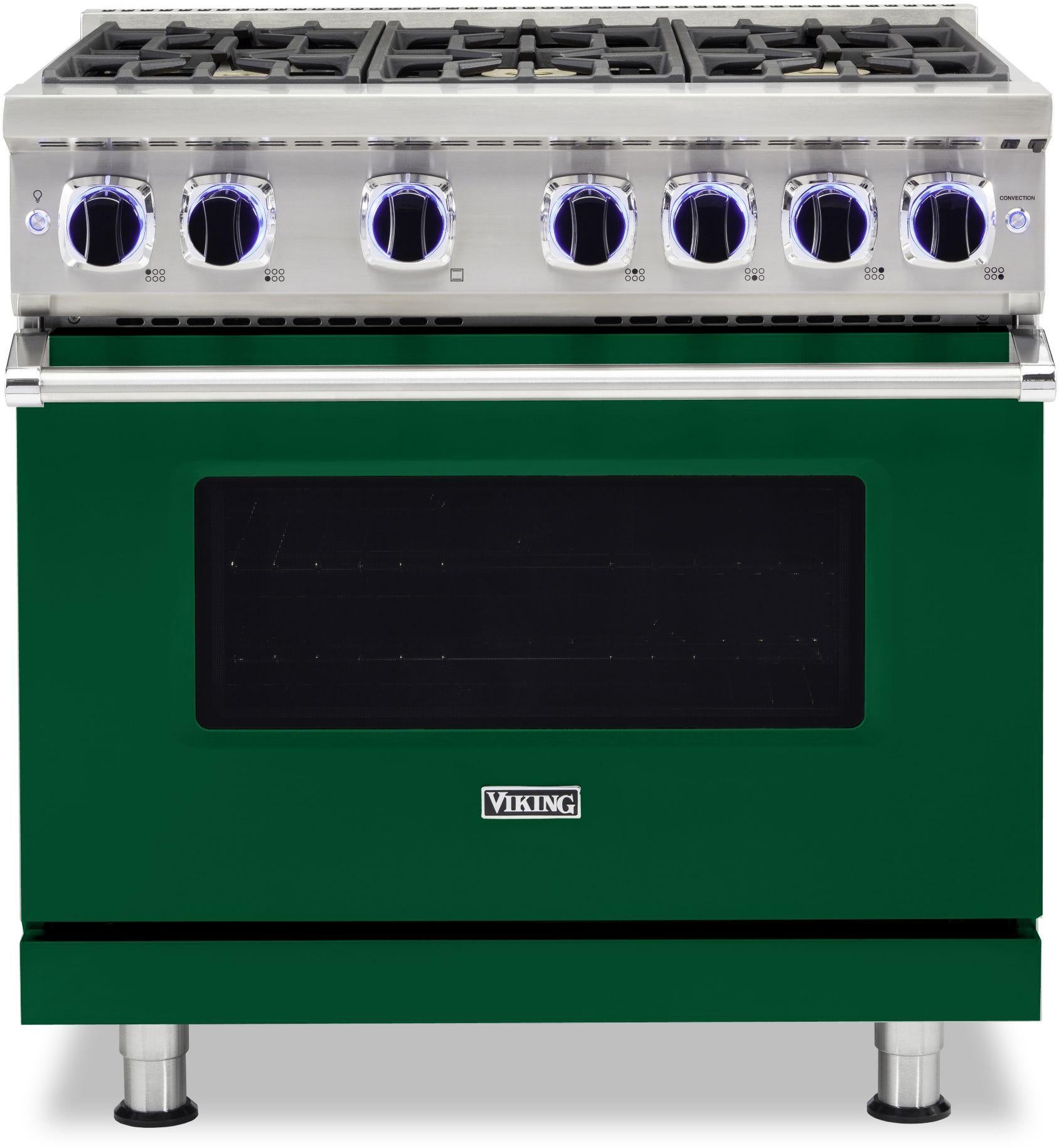 Viking VGR73626BIV 36 Inch Freestanding Gas Range with 6 Sealed Burne...