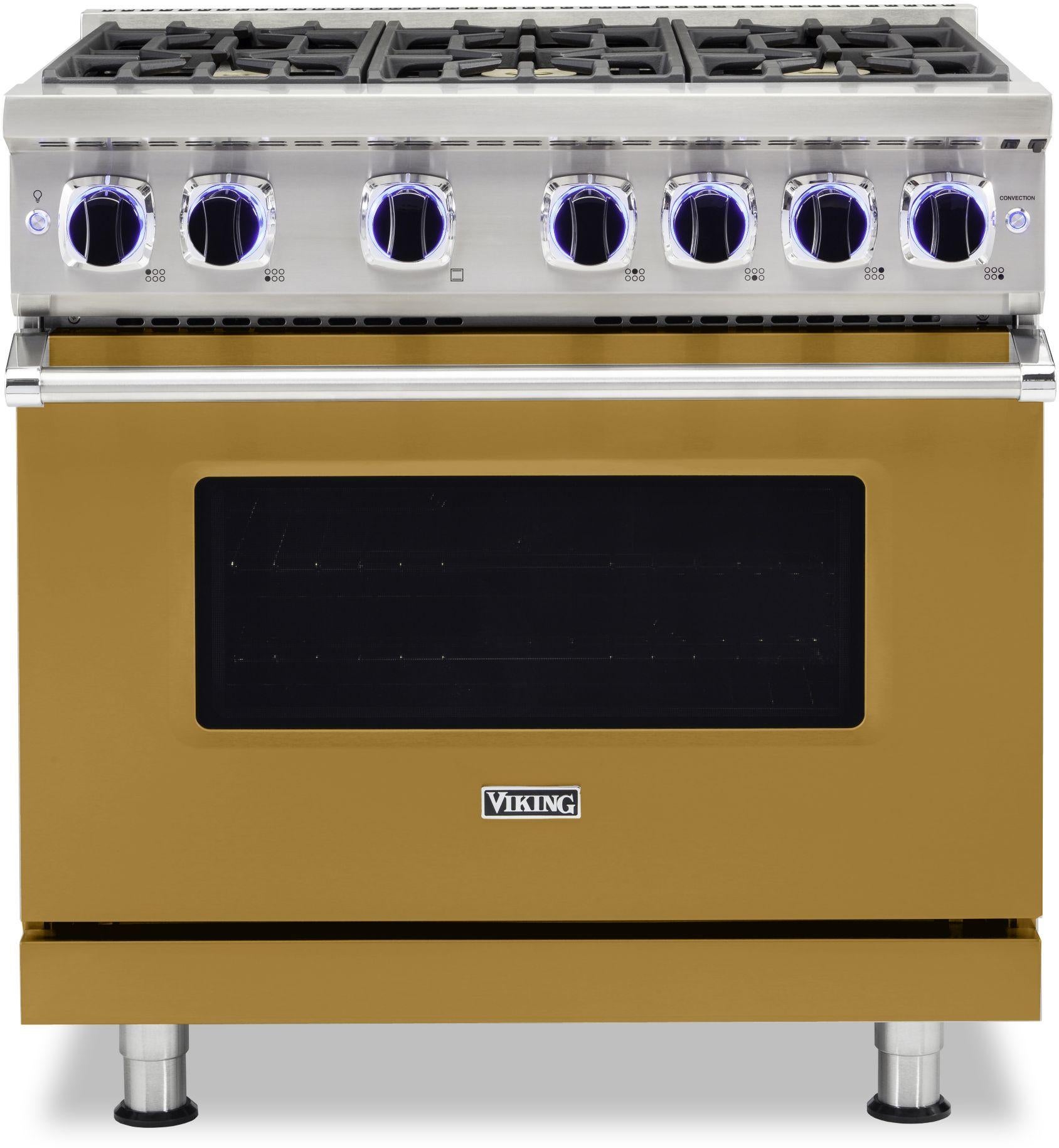 Viking VGR73626BGH 36 Inch Freestanding Gas Range with 6 Sealed Burne...