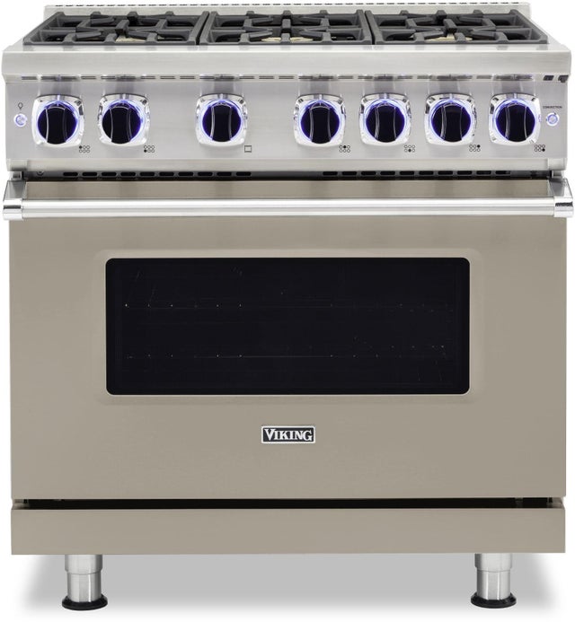 Viking VGR73626BNALP 36 Inch Freestanding Gas Range with 6 Sealed Burne...