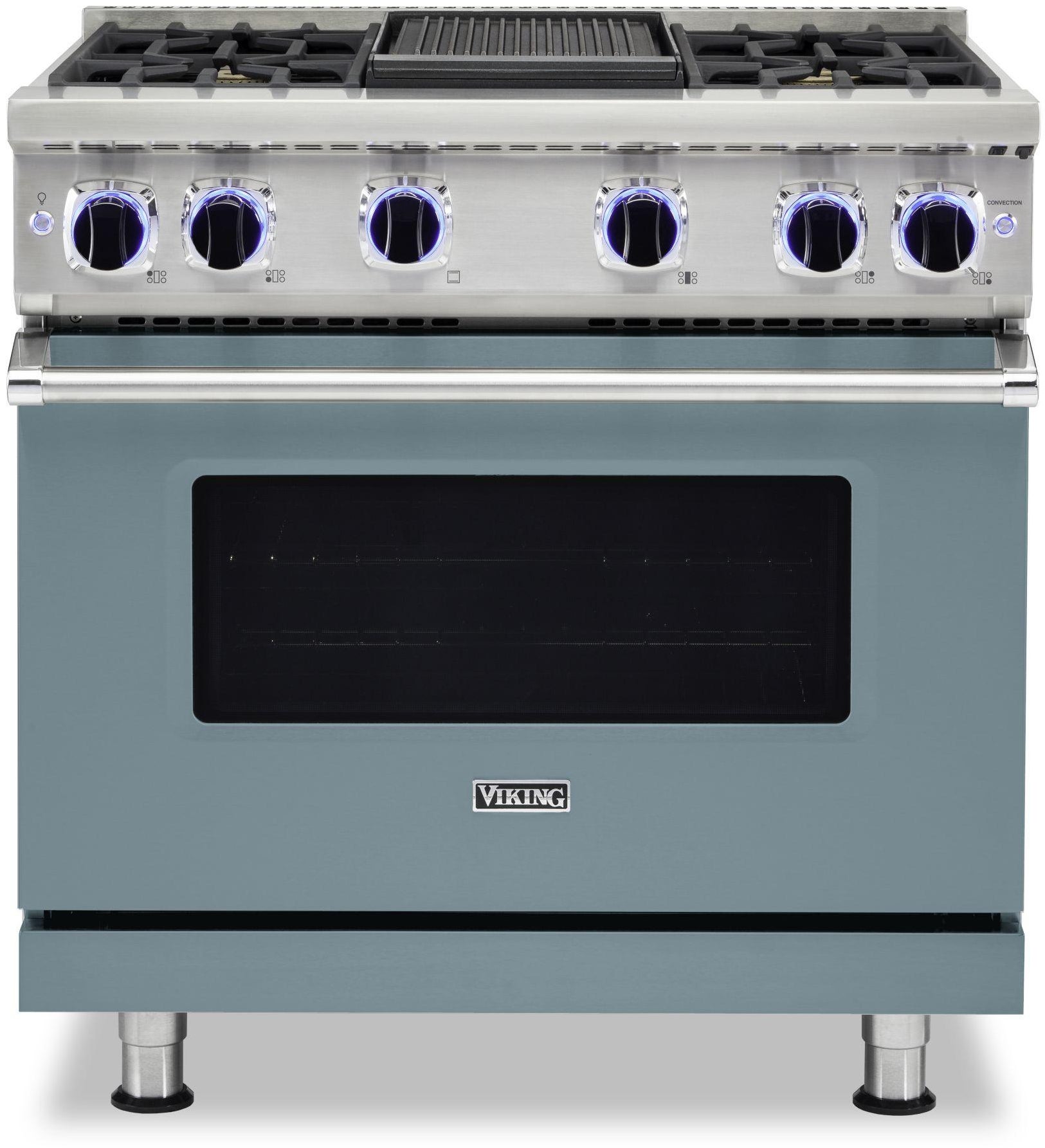 Viking VGR73624GNS 36 Inch Freestanding Gas Range with 4 Sealed Burne...