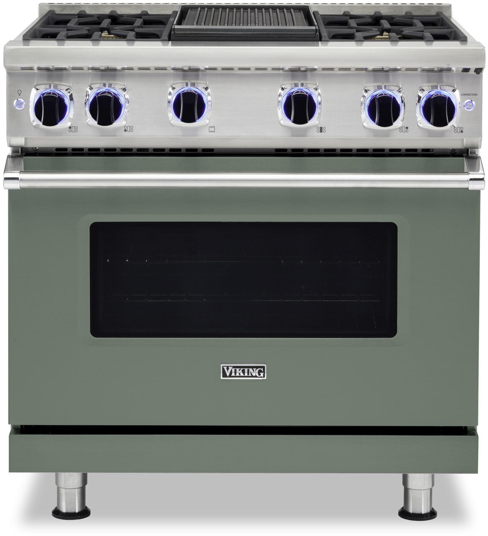 Viking VGR73624GEU 36 Inch Freestanding Gas Range with 4 Sealed Burne...