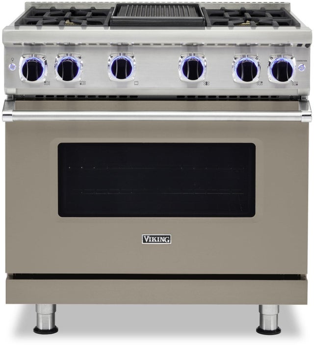 Viking VGR73624GNA 36 Inch Freestanding Gas Range with 4 Sealed Burne...