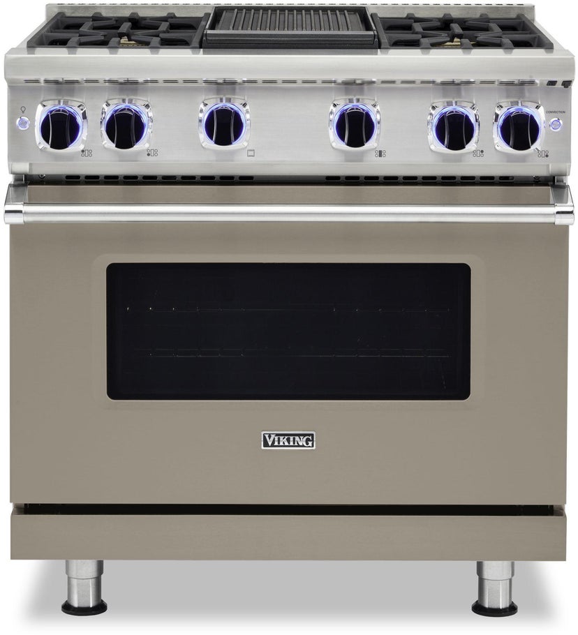 Viking VGR73624GNA 36 Inch Freestanding Gas Range with 4 Sealed Burne...